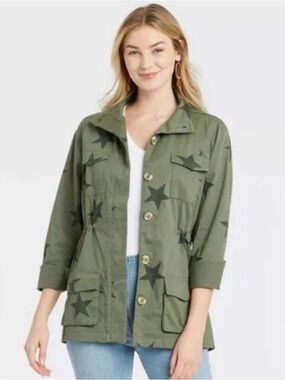 Target Knox Rose Olive Star Utility Jacket